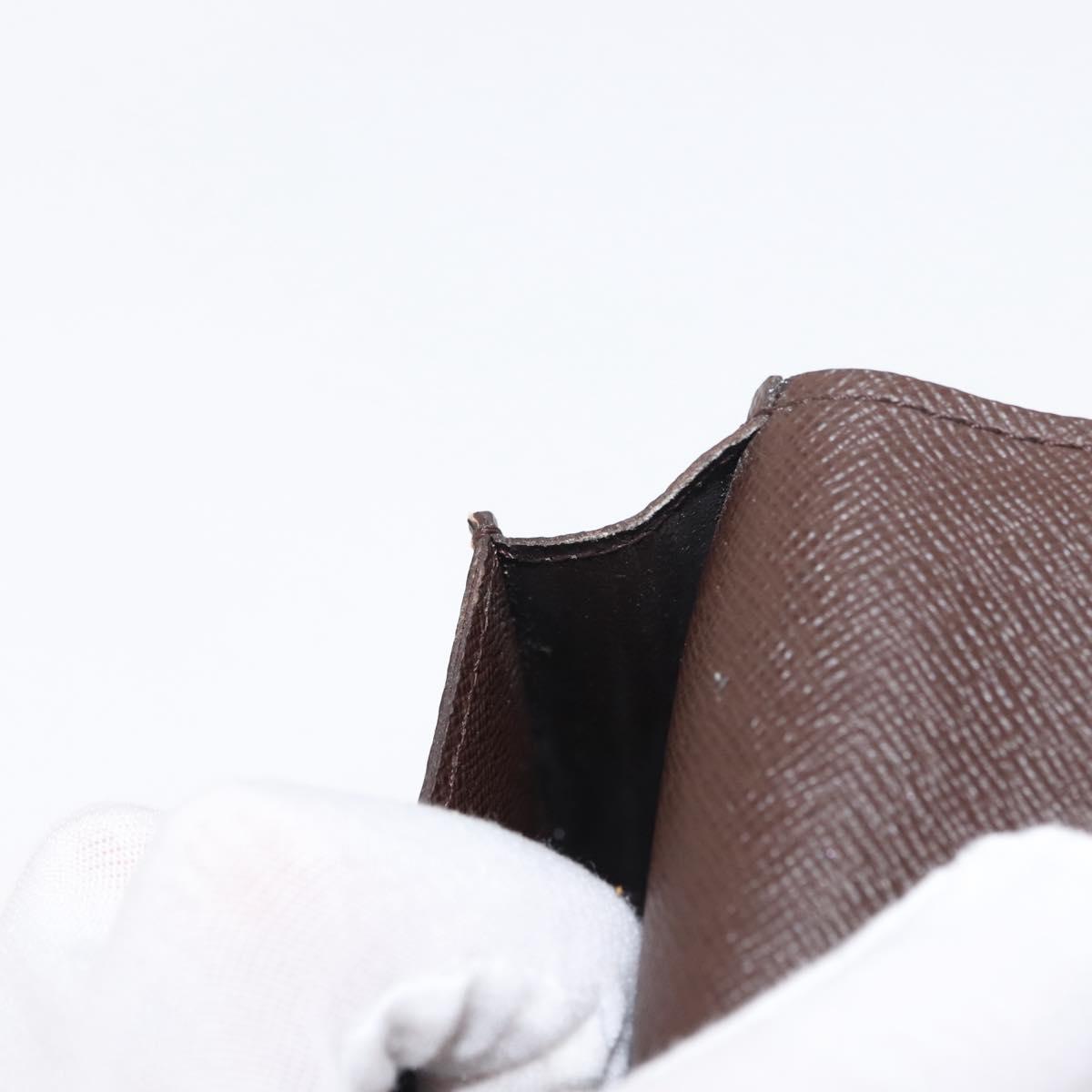 LOUIS VUITTON Damier Ebene Etui Cigarette Case N63024 LV Auth BA6978