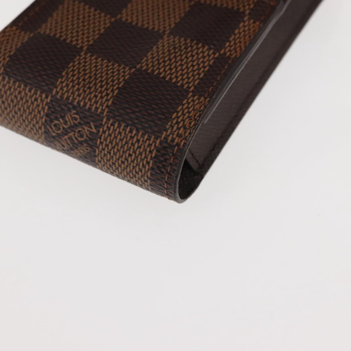 LOUIS VUITTON Damier Ebene Etui Cigarette Case N63024 LV Auth BA6978