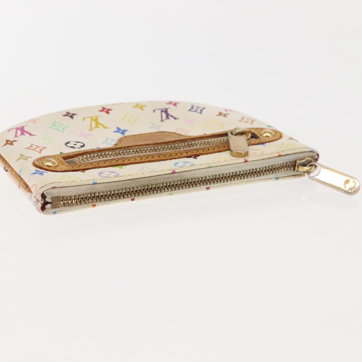 LOUIS VUITTON Monogram Multicolor Pochette MM Pouch White M60028 LV Auth BA6983