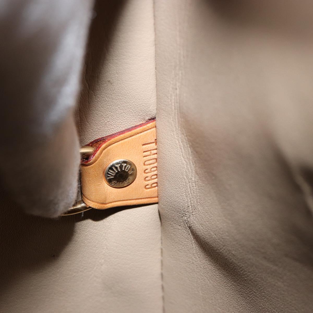 LOUIS VUITTON Monogram Vernis Houston Hand Bag Beige M91004 LV Auth BA6986