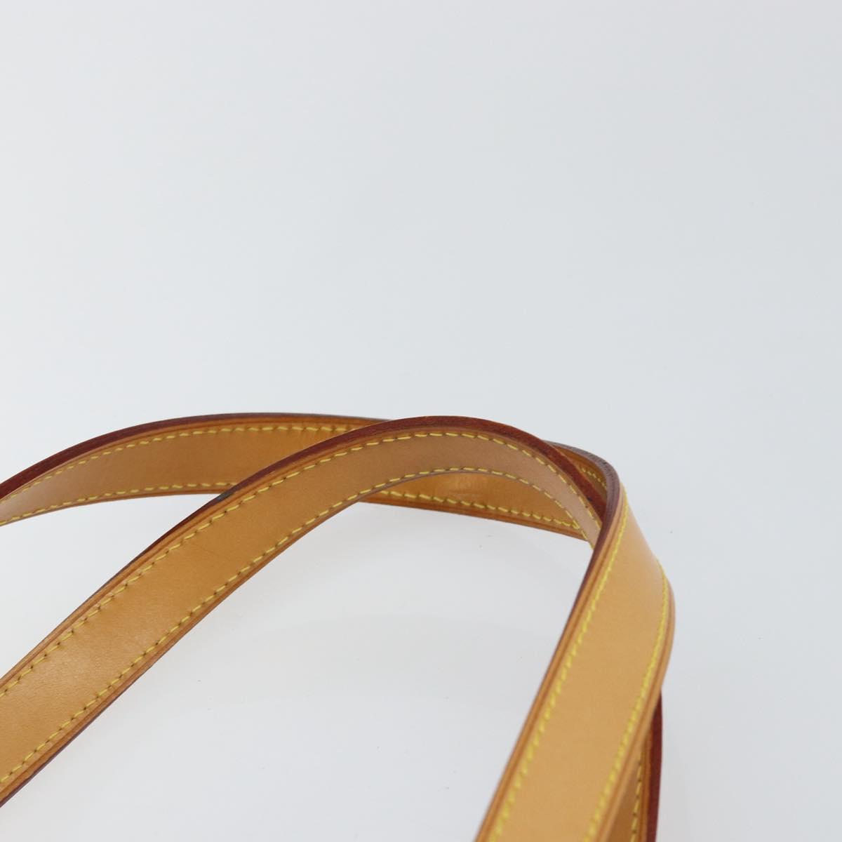 LOUIS VUITTON Monogram Vernis Houston Hand Bag Beige M91004 LV Auth BA6988