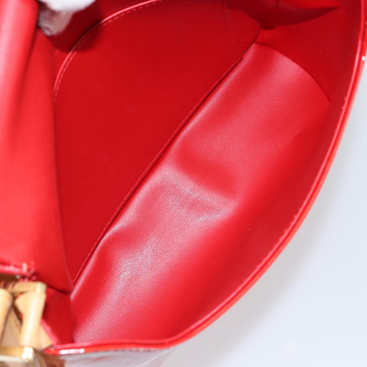LOUIS VUITTON Monogram Vernis Thompson Street Bag Red M91094 Auth BA6993