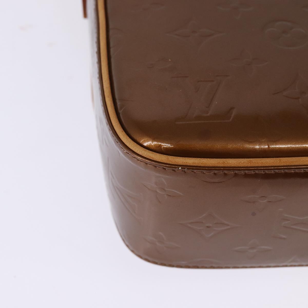 LOUIS VUITTON Monogram Vernis Christie GM Shoulder Bag Bronze M91107 Auth BA6997