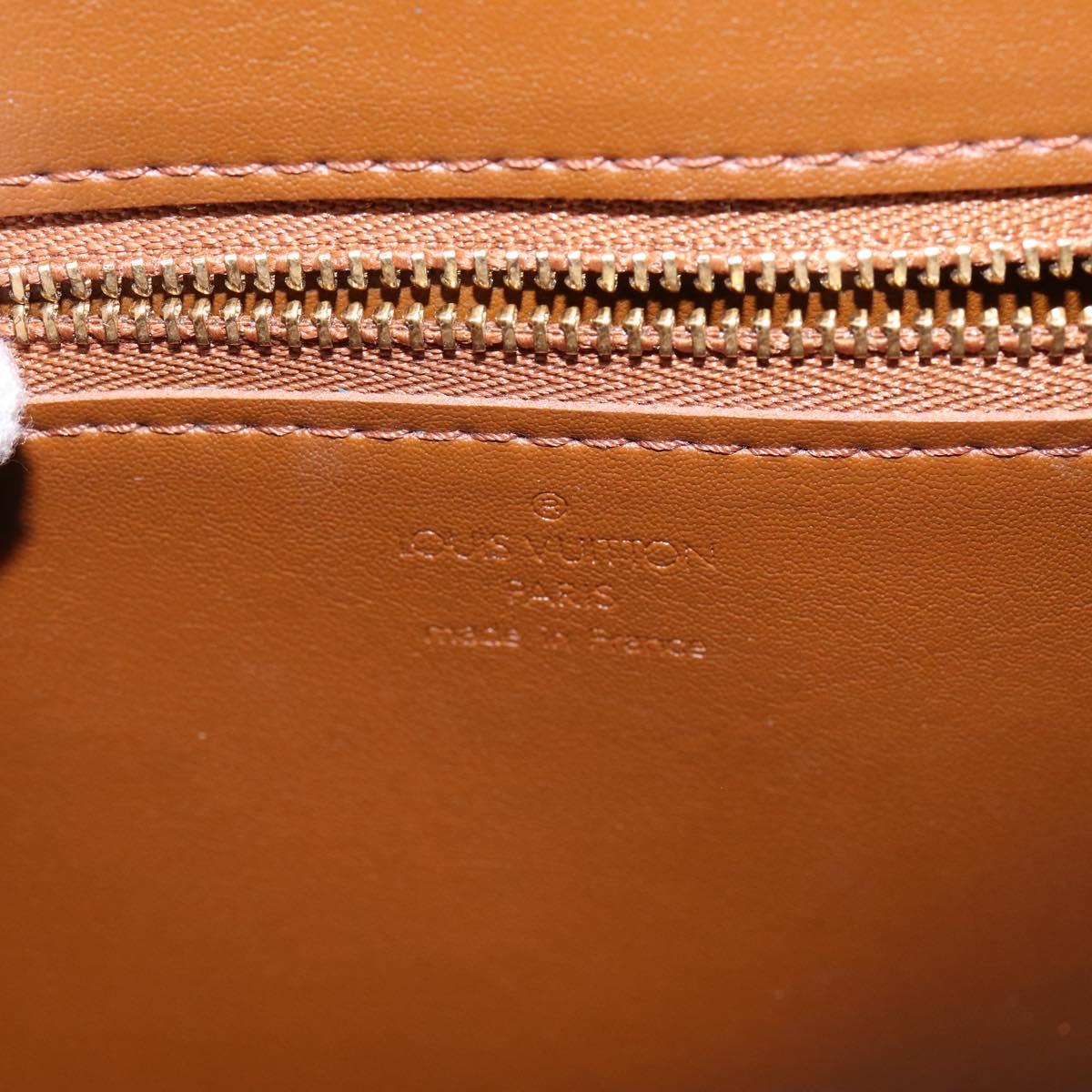 LOUIS VUITTON Monogram Vernis Christie GM Shoulder Bag Bronze M91107 Auth BA6997