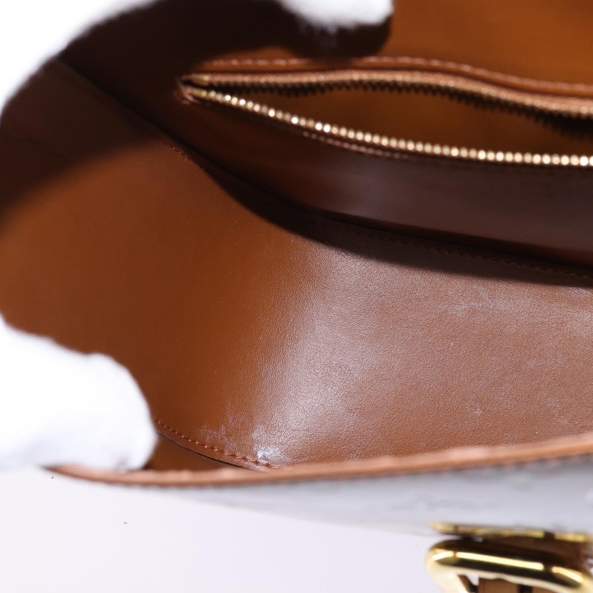 LOUIS VUITTON Monogram Vernis Christie GM Shoulder Bag Bronze M91107 Auth BA6997