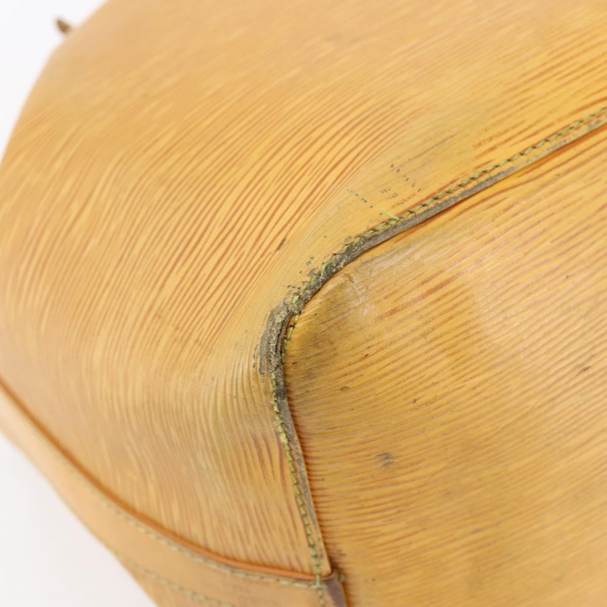 LOUIS VUITTON Epi Petit Noe Shoulder Bag Yellow M44109 LV Auth BA7004