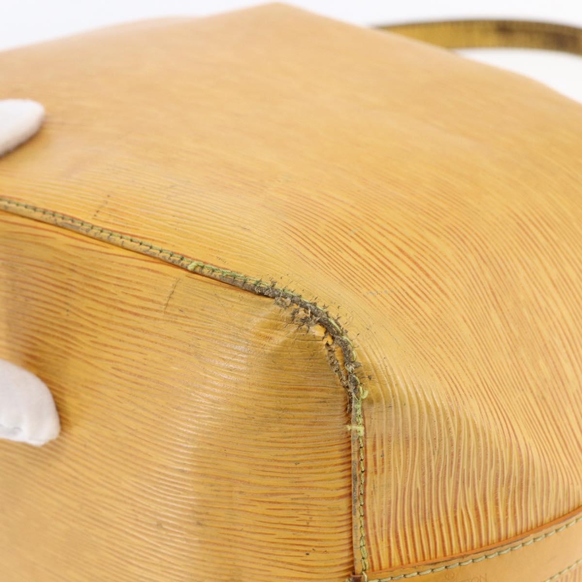 LOUIS VUITTON Epi Petit Noe Shoulder Bag Yellow M44109 LV Auth BA7004