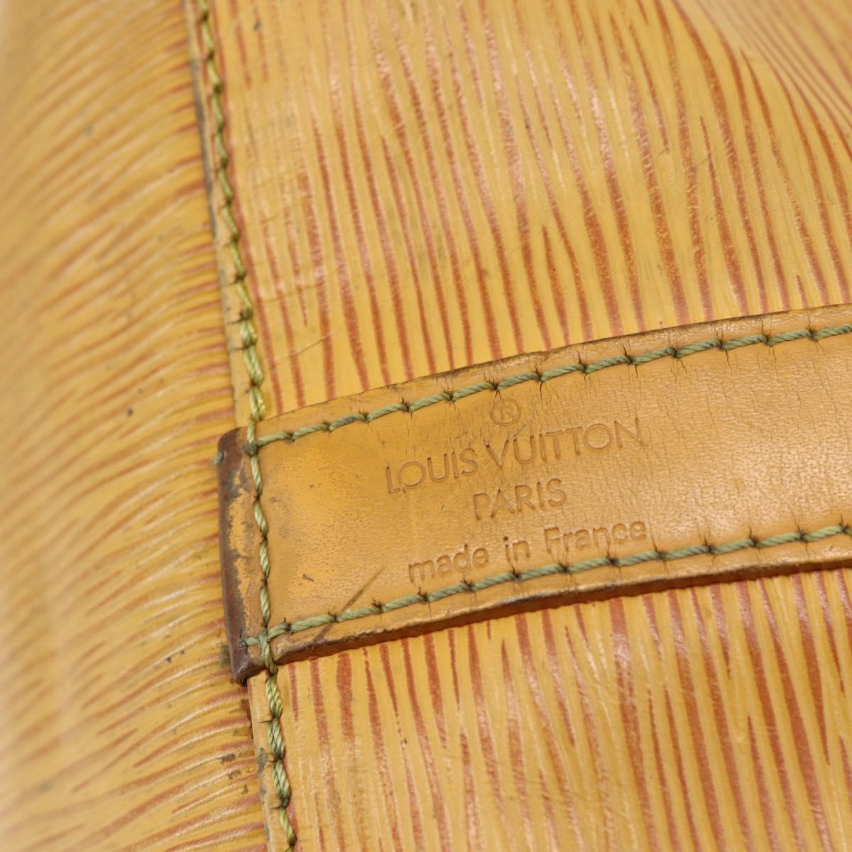 LOUIS VUITTON Epi Petit Noe Shoulder Bag Yellow M44109 LV Auth BA7004