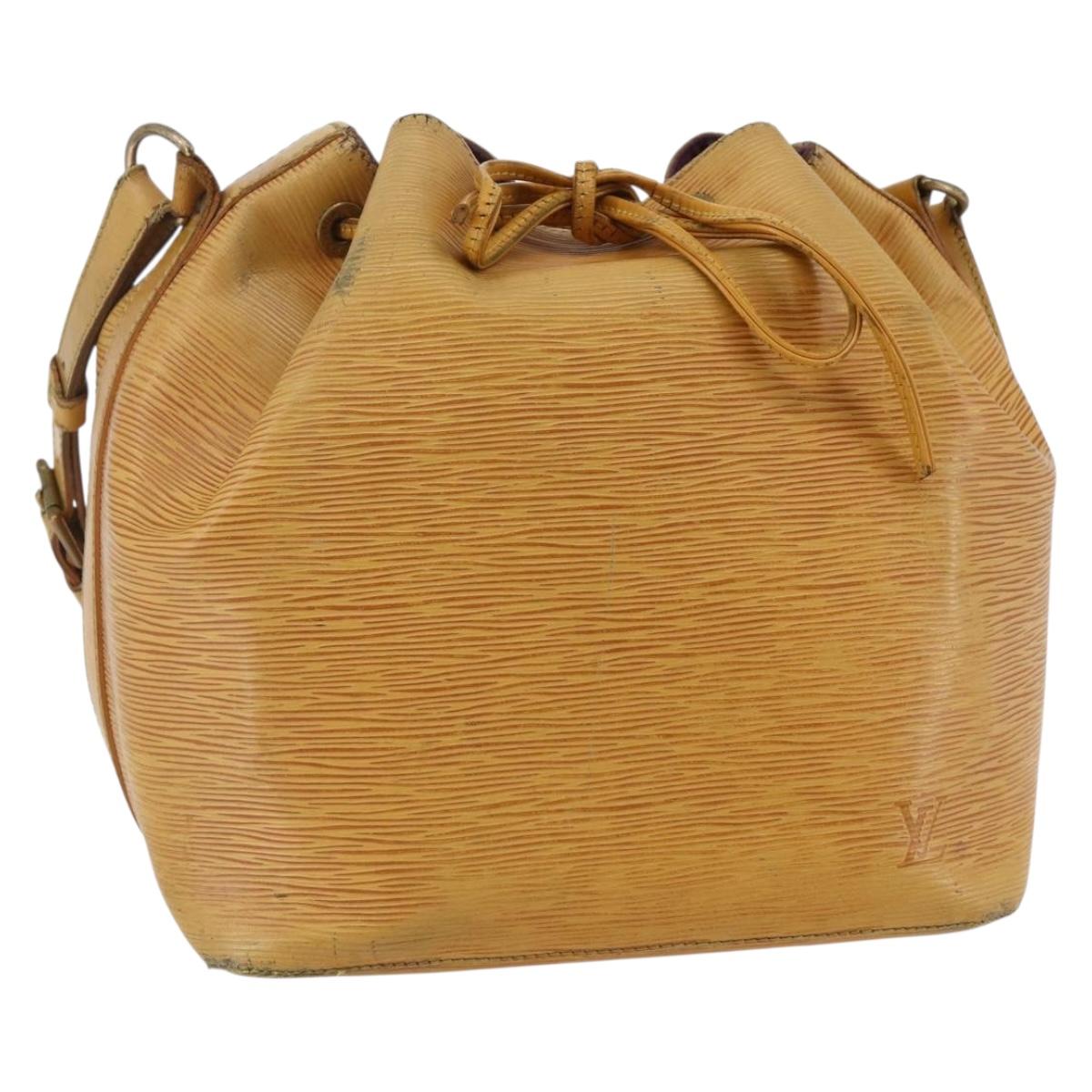 LOUIS VUITTON Epi Petit Noe Shoulder Bag Yellow M44109 LV Auth BA7004