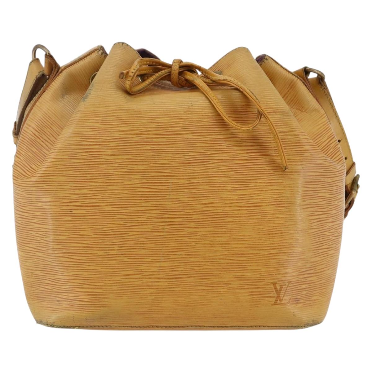 LOUIS VUITTON Epi Petit Noe Shoulder Bag Yellow M44109 LV Auth BA7004