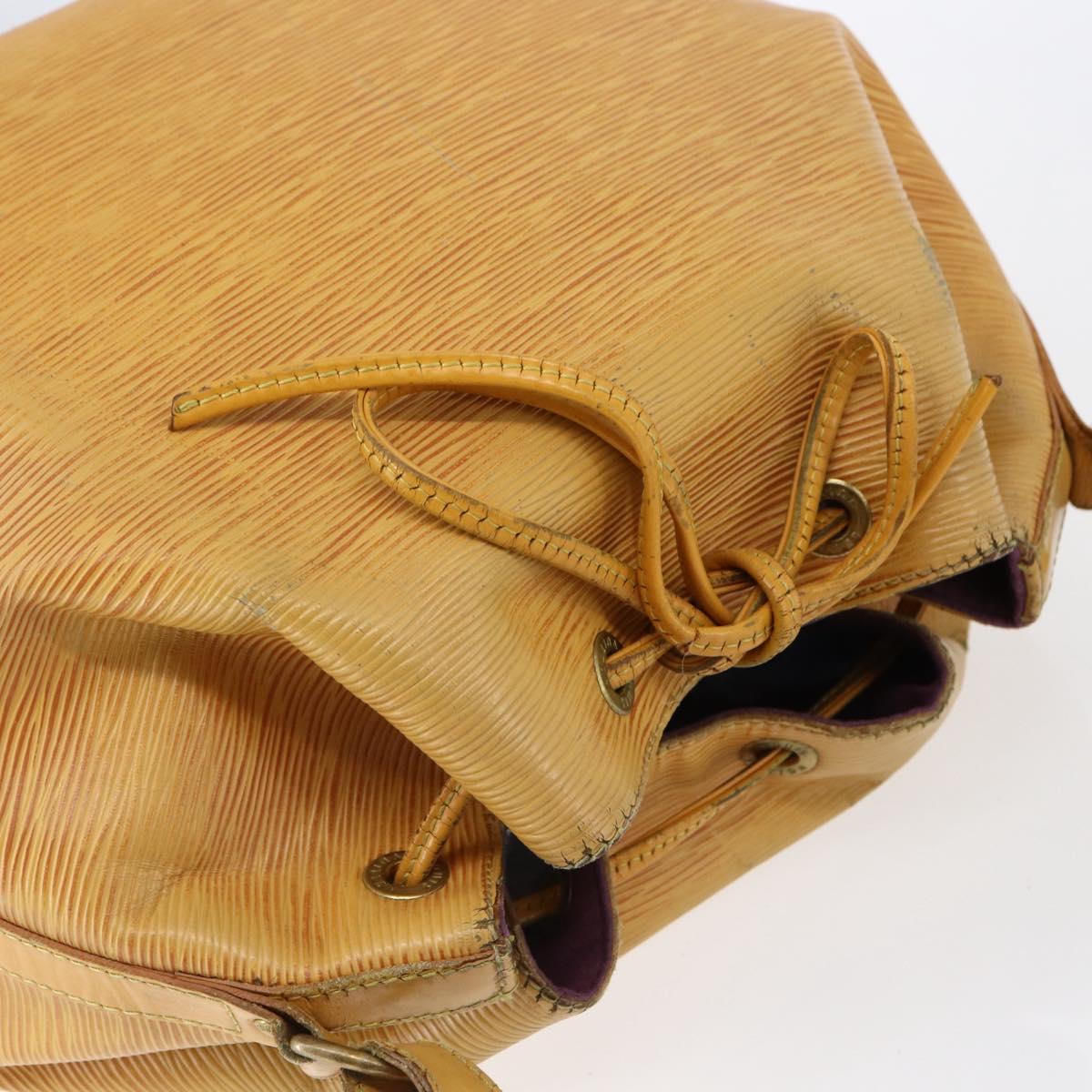 LOUIS VUITTON Epi Petit Noe Shoulder Bag Yellow M44109 LV Auth BA7004