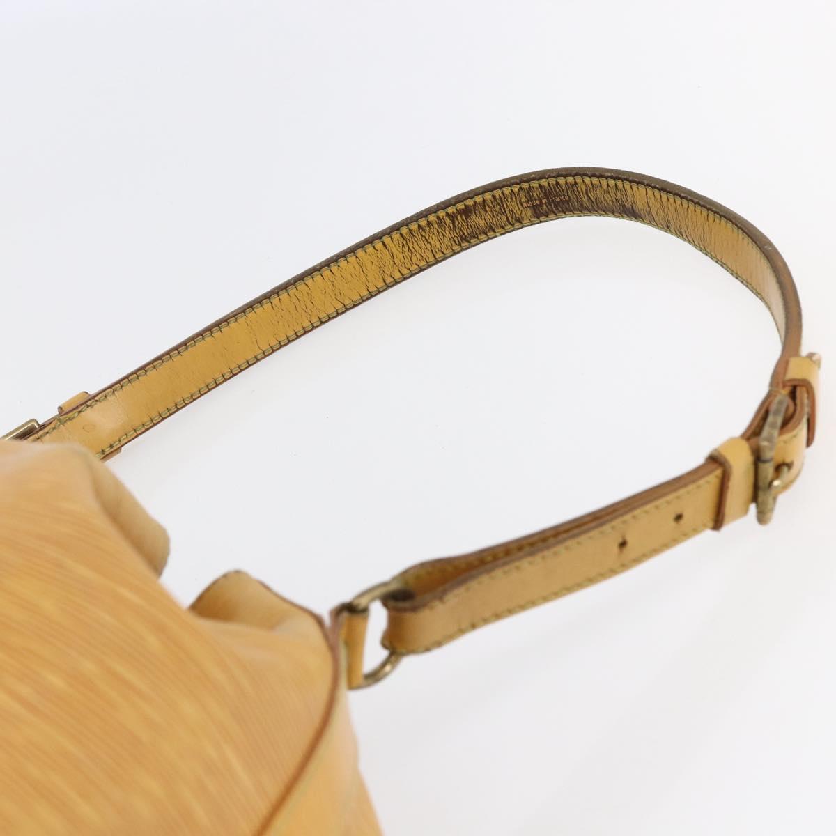 LOUIS VUITTON Epi Petit Noe Shoulder Bag Yellow M44109 LV Auth BA7004