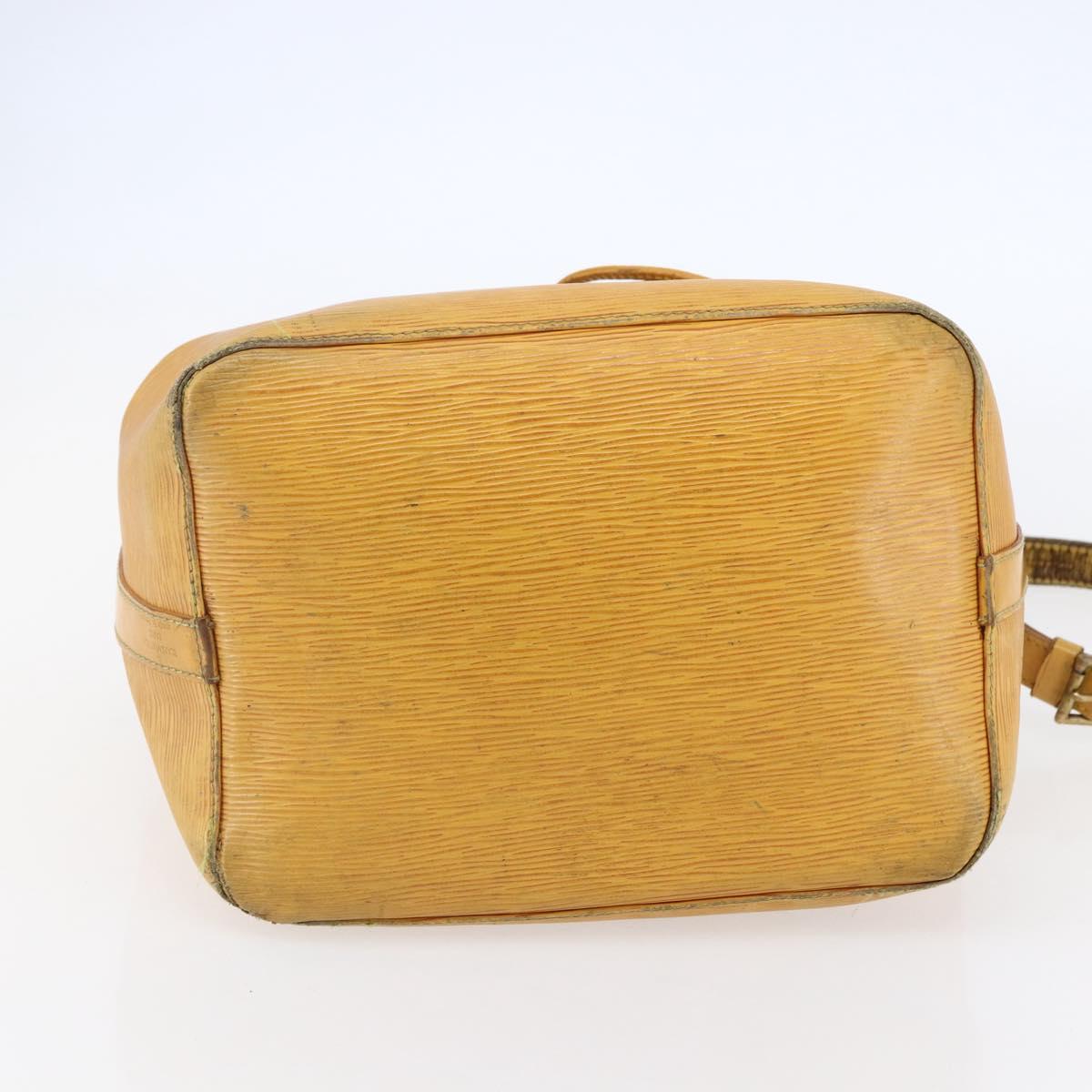 LOUIS VUITTON Epi Petit Noe Shoulder Bag Yellow M44109 LV Auth BA7004