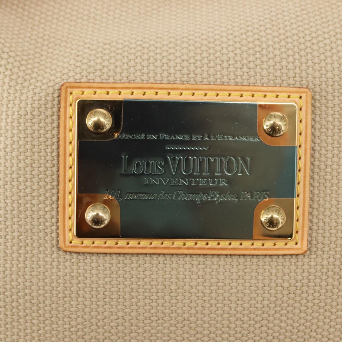 LOUIS VUITTON Antigua Hippo GM Tote Bag Beige Red M40032 LV Auth BA7007