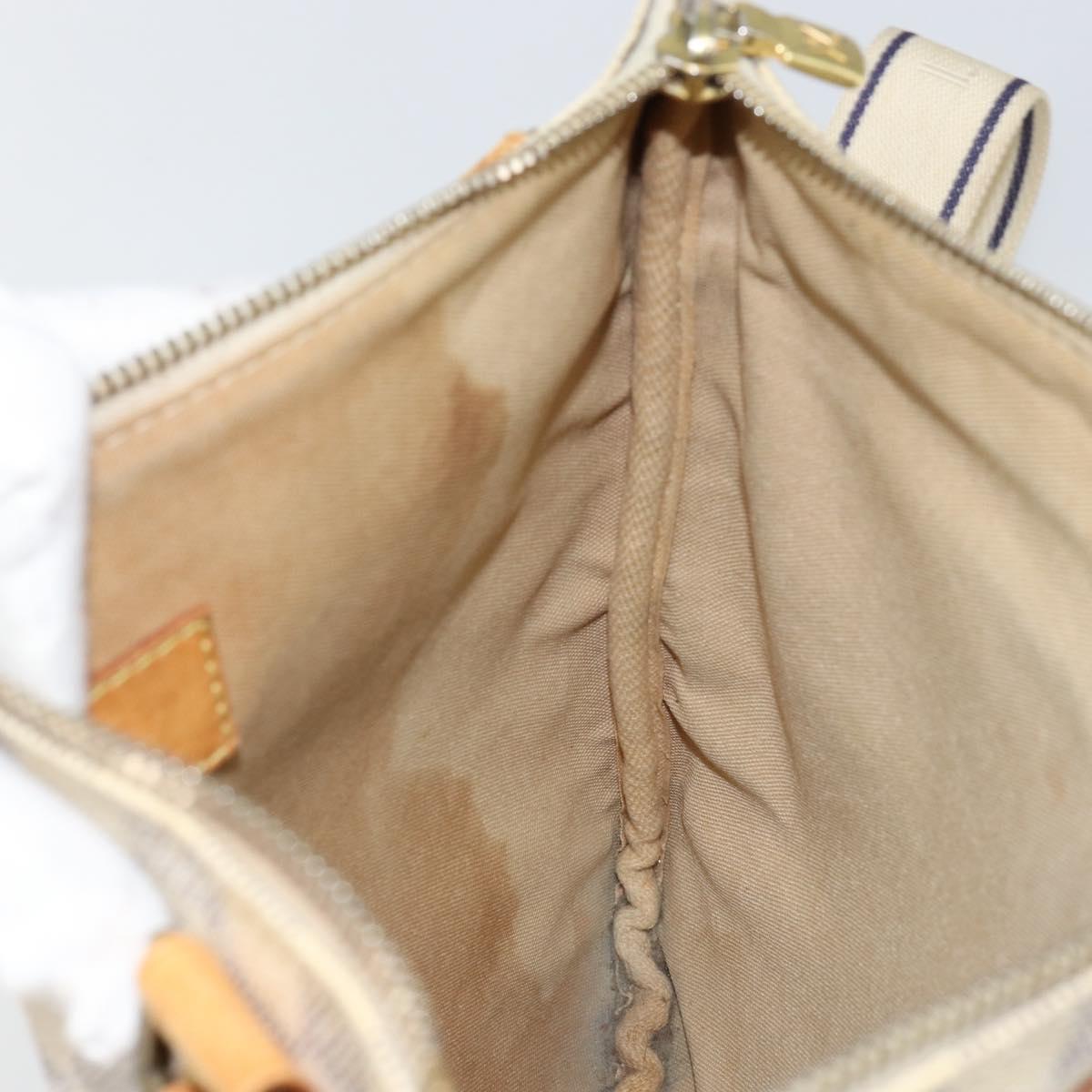 LOUIS VUITTON Damier Azur Pochette Bosphore Shoulder Bag N51112 LV Auth BA7009