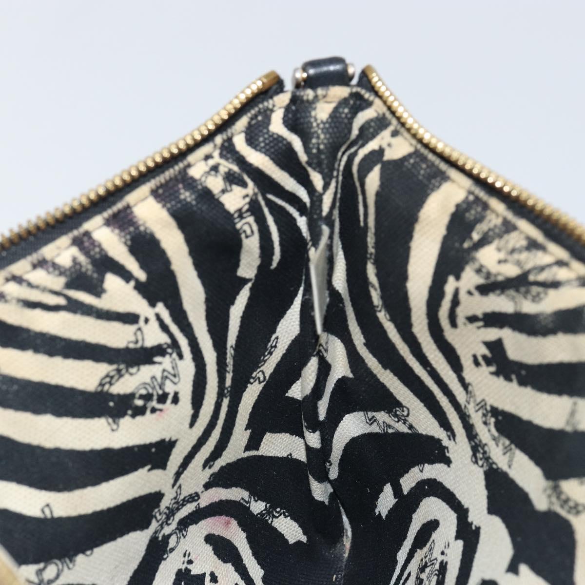 MCM Logogram Vicetos Shoulder Bag PVC Leather Brown Gold Auth BA7029