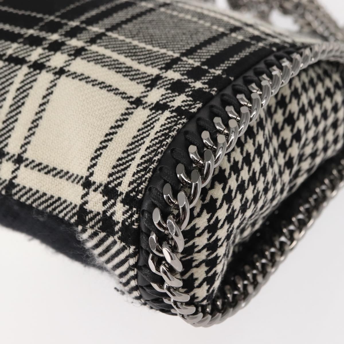 Stella MacCartney Chain Falabella Bag Polyester 2way Black 371223 Auth BA7040