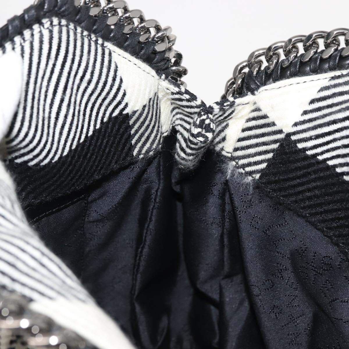 Stella MacCartney Chain Falabella Bag Polyester 2way Black 371223 Auth BA7040