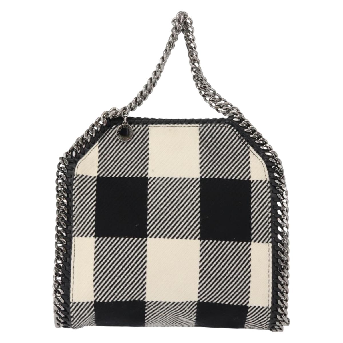 Stella MacCartney Chain Falabella Bag Polyester 2way Black 371223 Auth BA7040