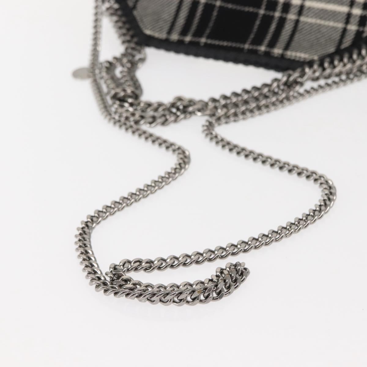 Stella MacCartney Chain Falabella Bag Polyester 2way Black 371223 Auth BA7040