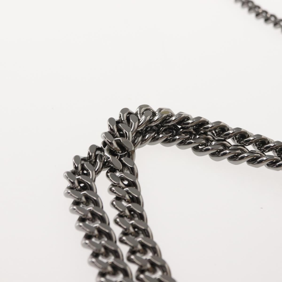 Stella MacCartney Falabella Chain Bag polyester Beige Silver 371223 Auth BA7041