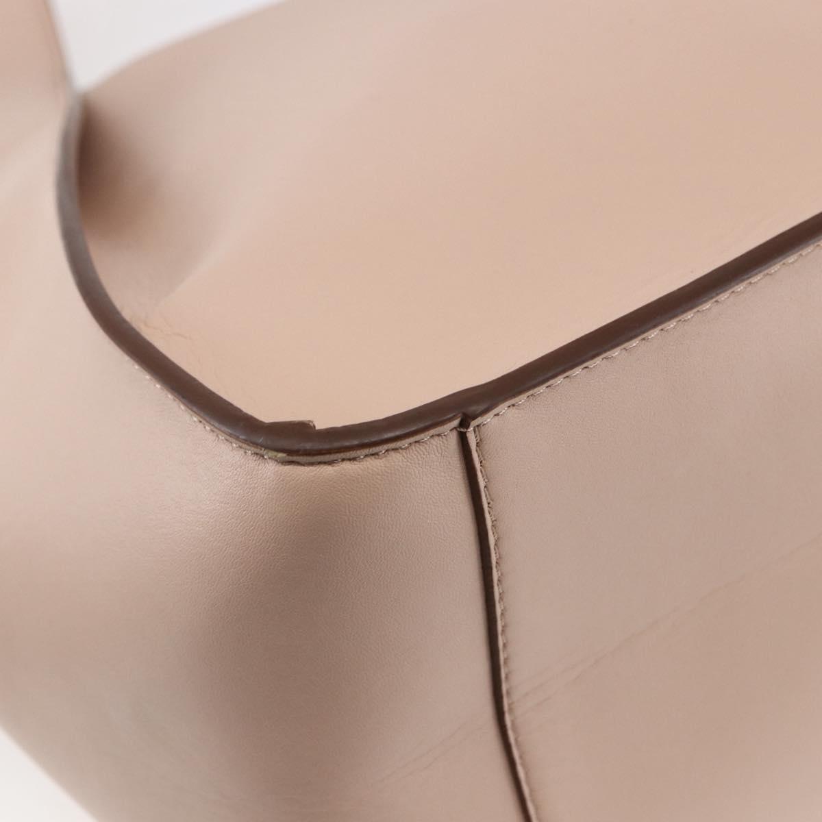 Stella MacCartney Tote Bag Leather Beige 502793 Auth BA7042