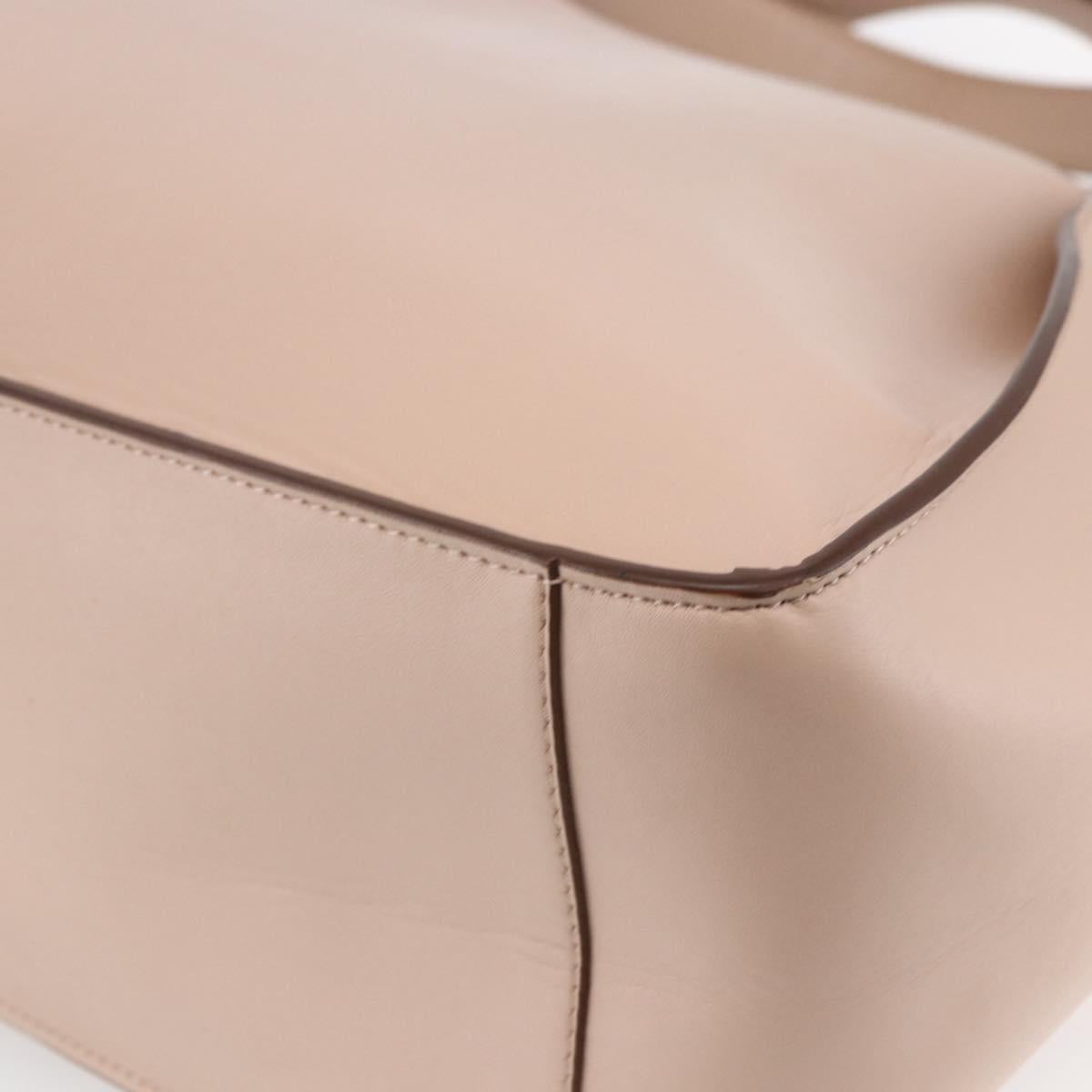 Stella MacCartney Tote Bag Leather Beige 502793 Auth BA7042