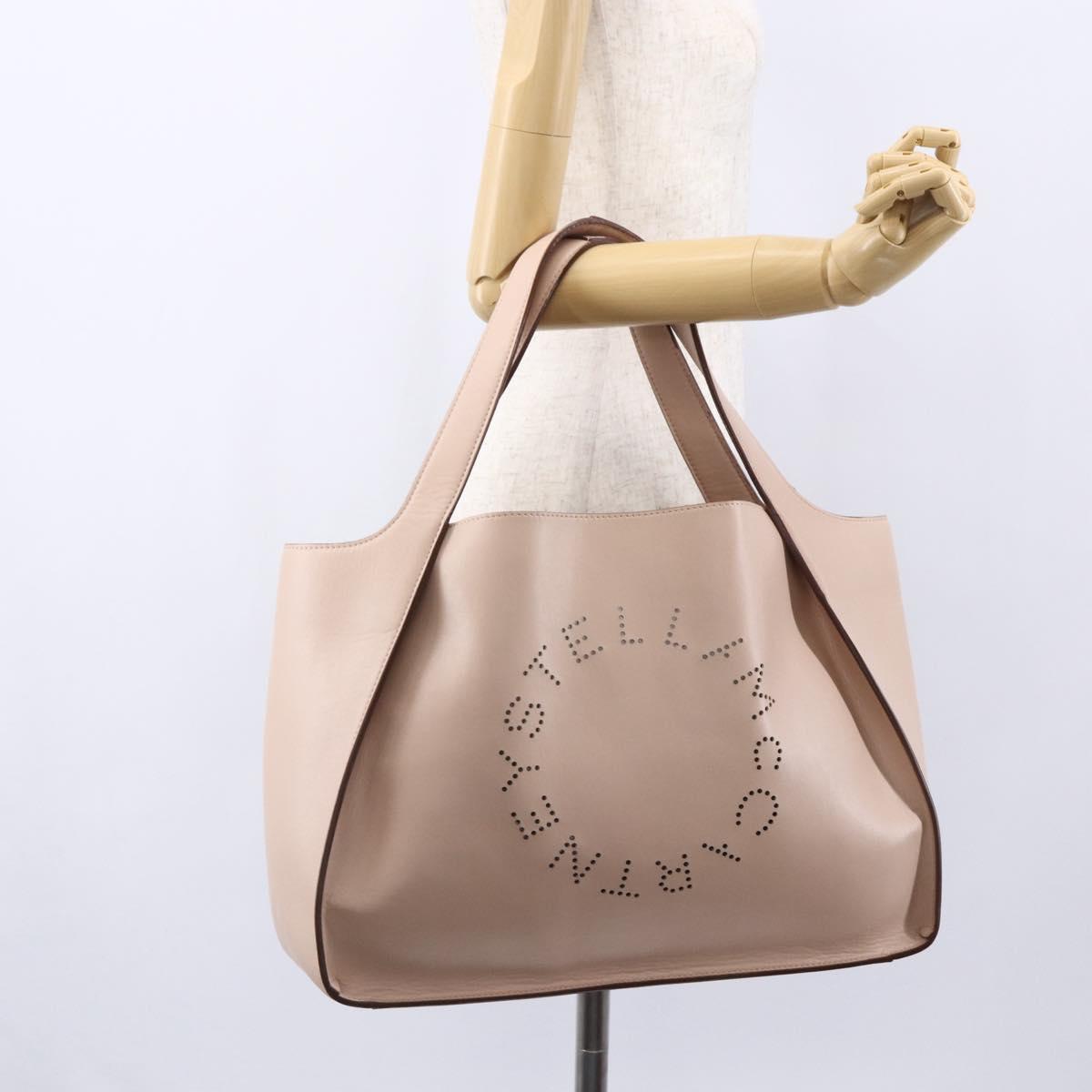 Stella MacCartney Tote Bag Leather Beige 502793 Auth BA7042