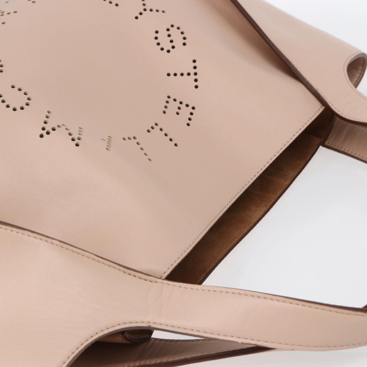 Stella MacCartney Tote Bag Leather Beige 502793 Auth BA7042