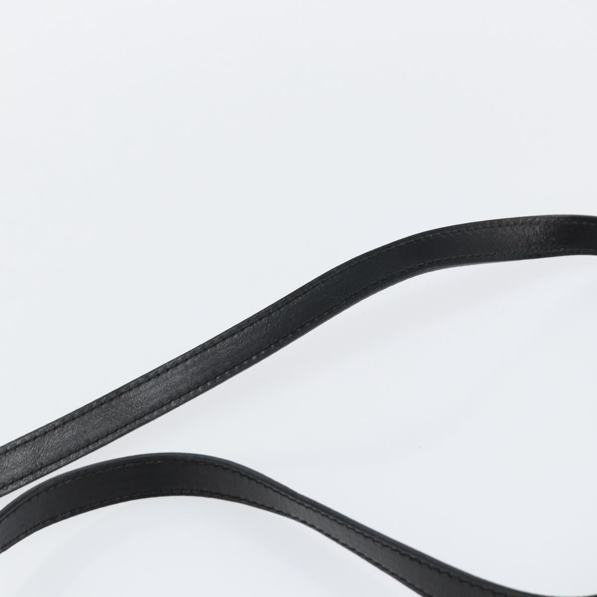 Salvatore Ferragamo Shoulder Bag Leather Suede Black Gold Auth BA7056