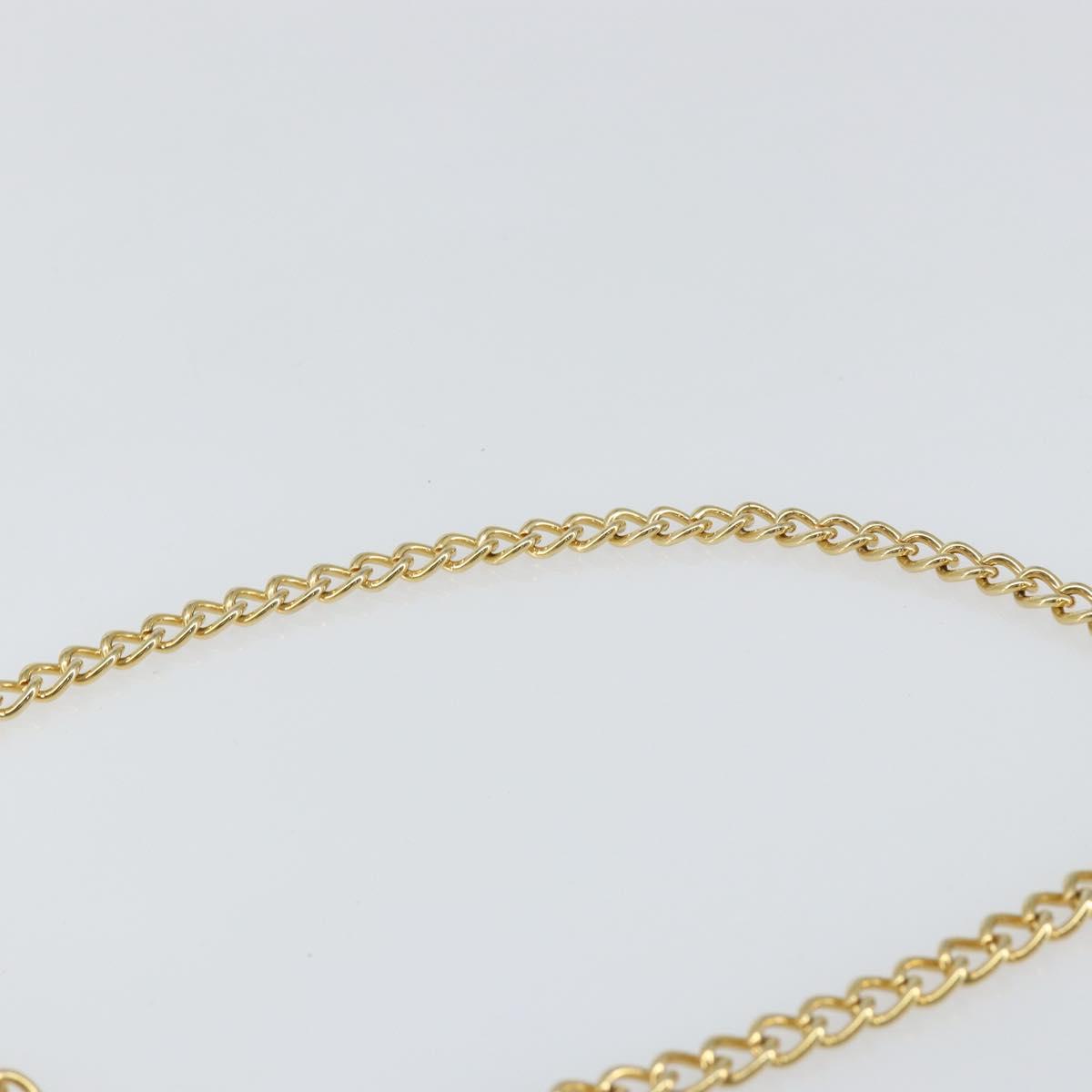 Salvatore Ferragamo Gancini Chain Shoulder Bag Leather Black Gold Auth BA7058