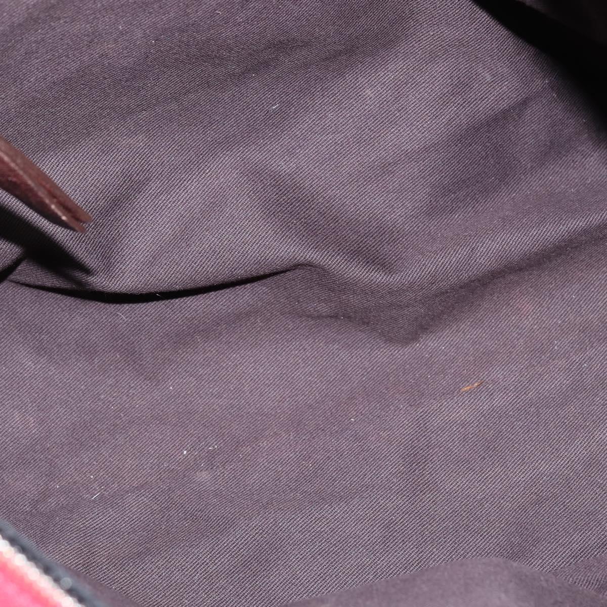 Chloe Audra Tote Bag Enamel Black Gold Auth BA7069