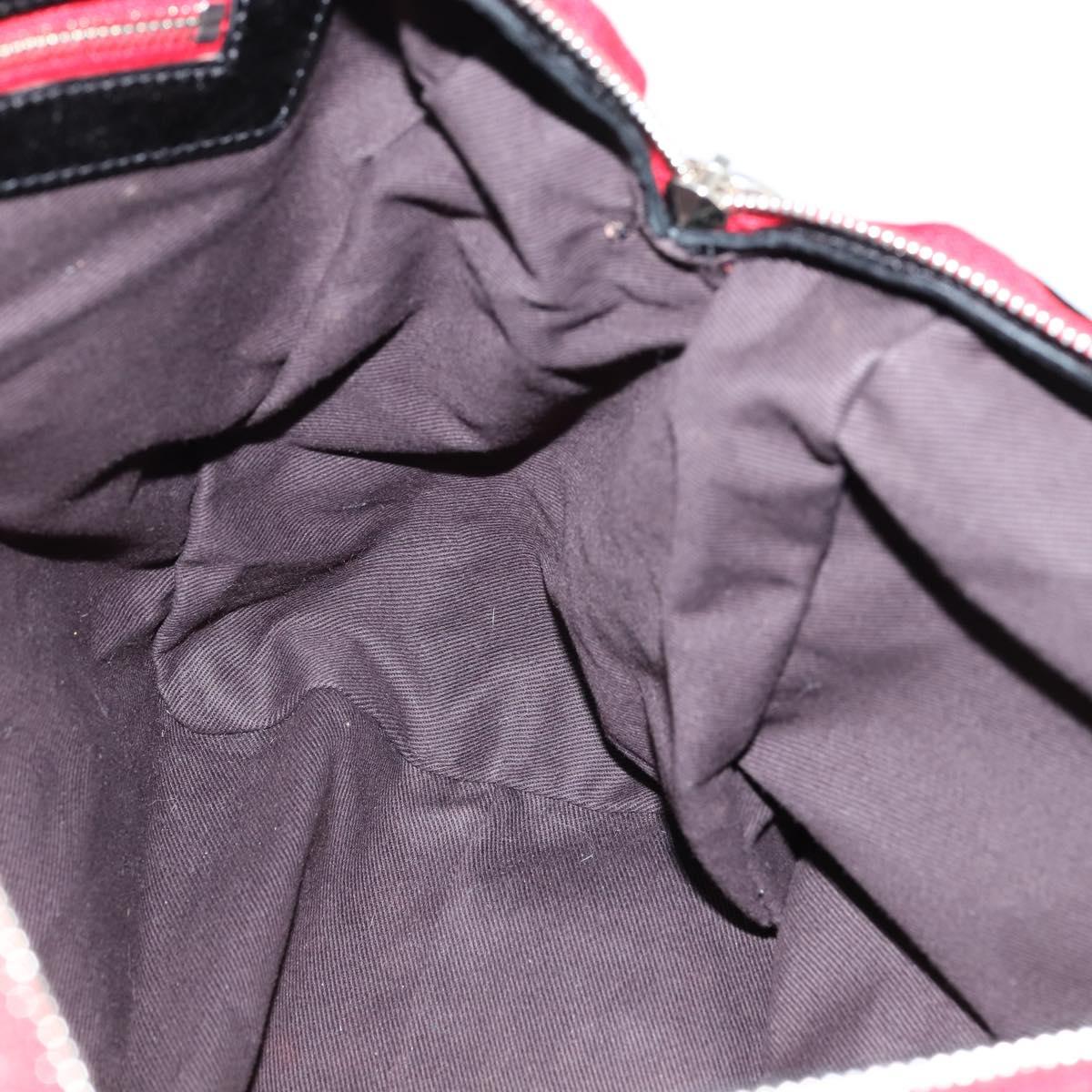 Chloe Audra Tote Bag Enamel Black Gold Auth BA7069