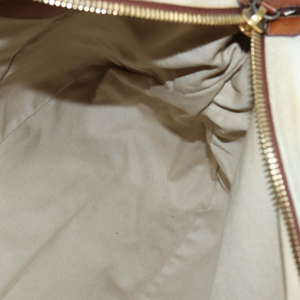 Chloe Margaret Hand Bag Leather 2way Brown Gold Auth BA7073