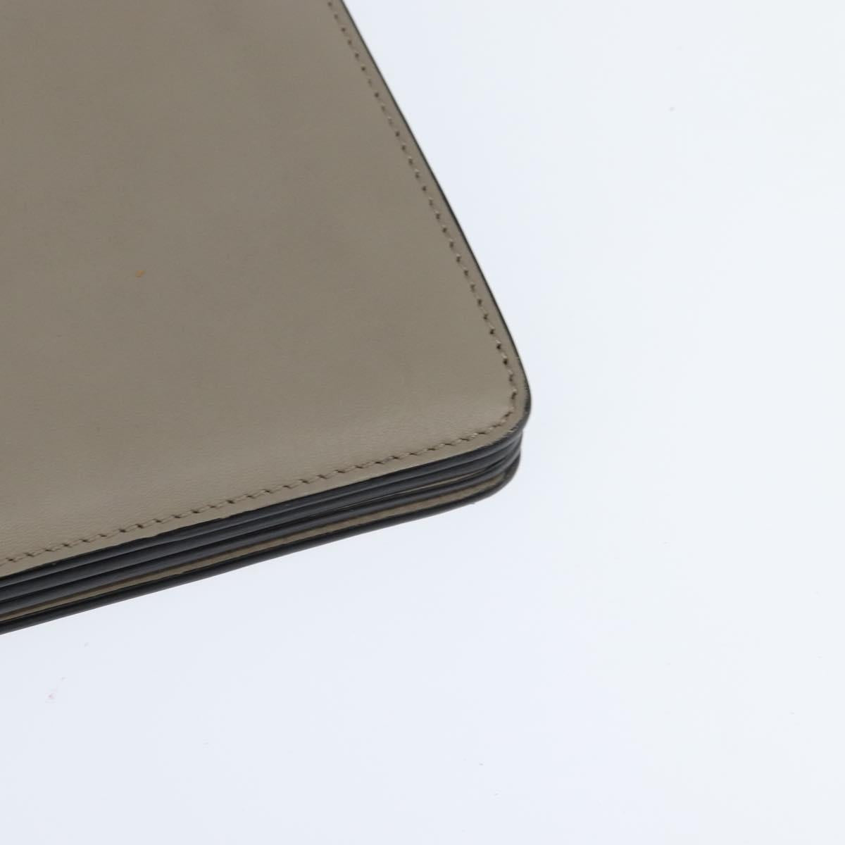 Chloe Fay Shoulder Bag Suede Leather Gray Gold Auth BA7076