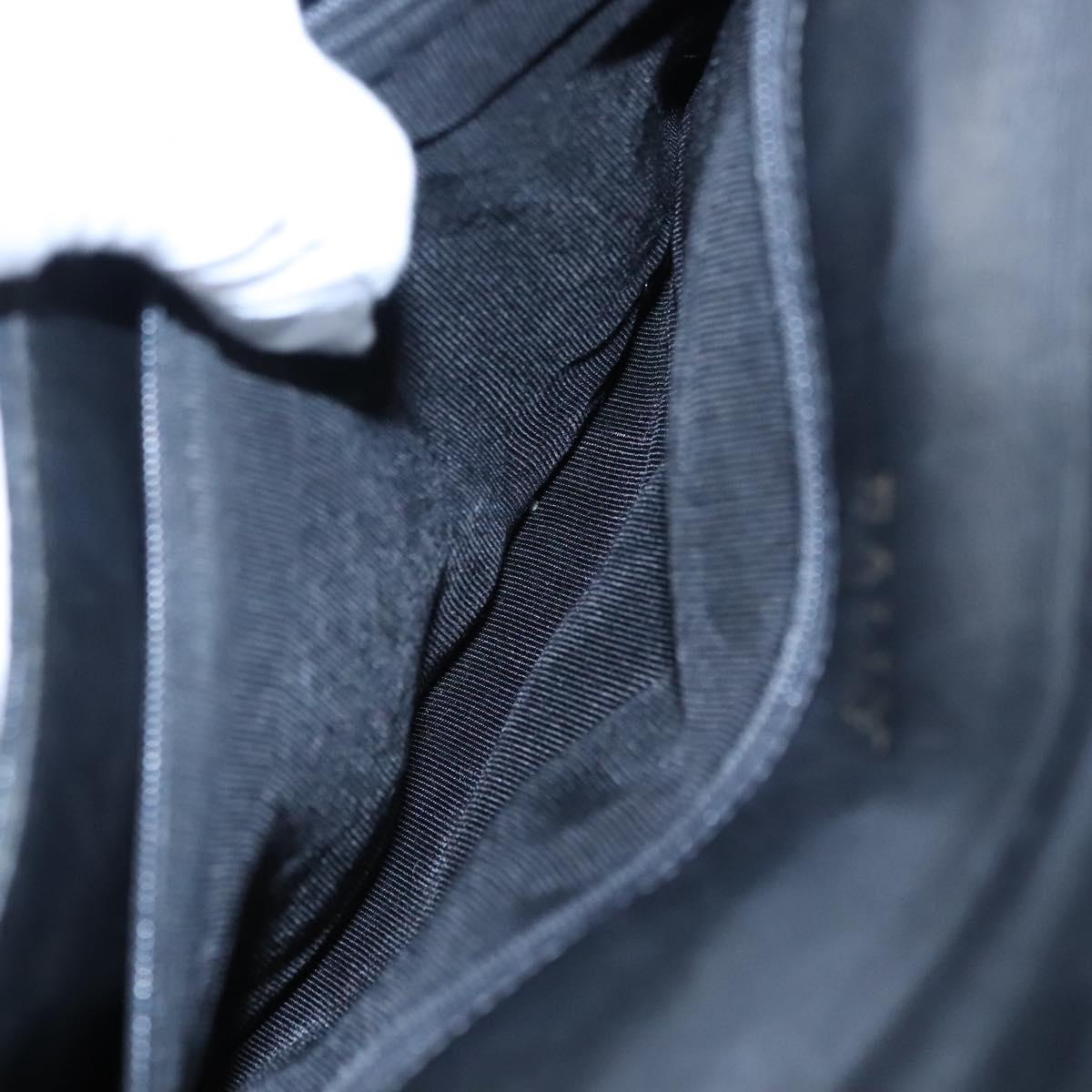 BALLY Quilted Hand Bag Leather Black Auth BA708