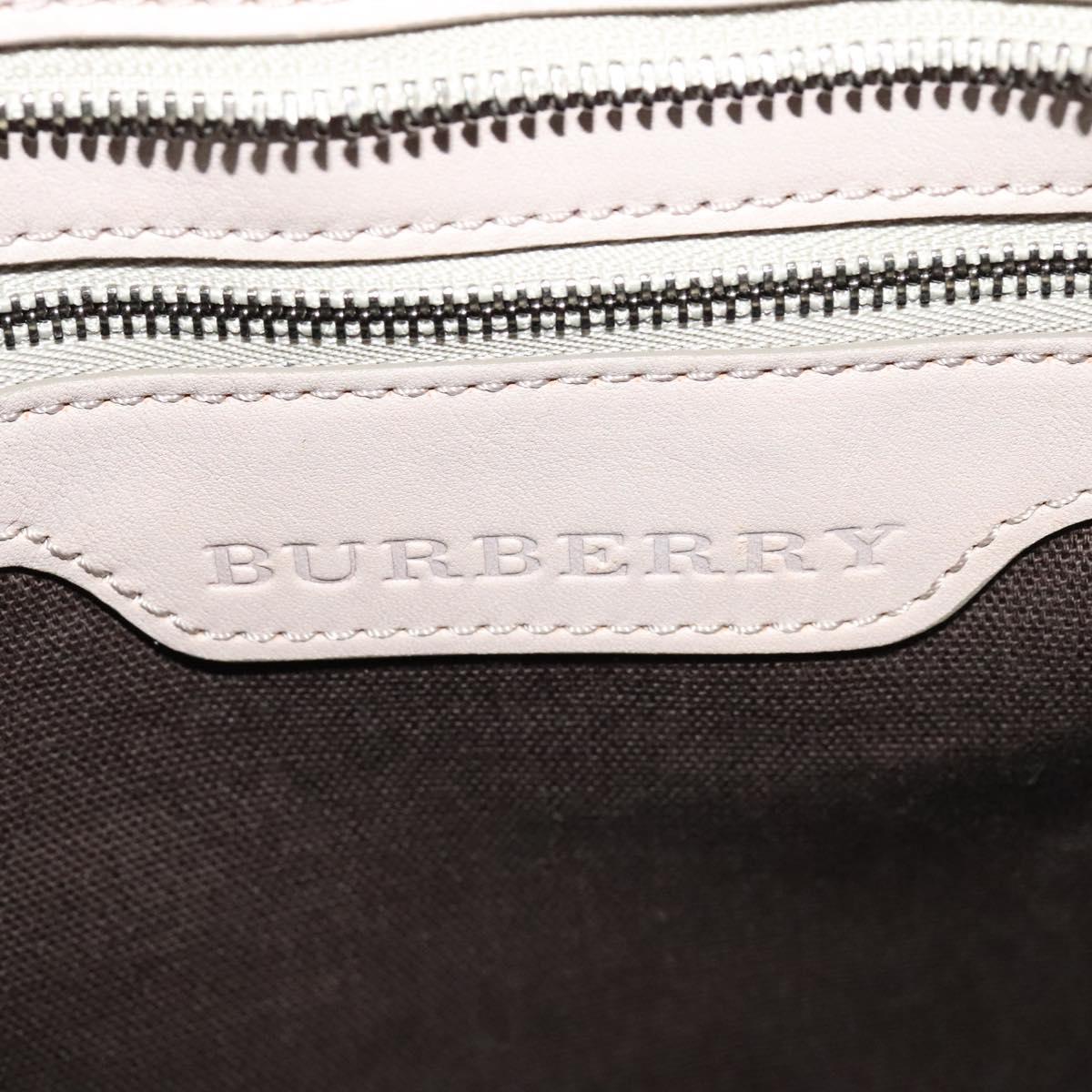 BURBERRY Nova Check Shoulder Bag PVC Khaki Auth BA711