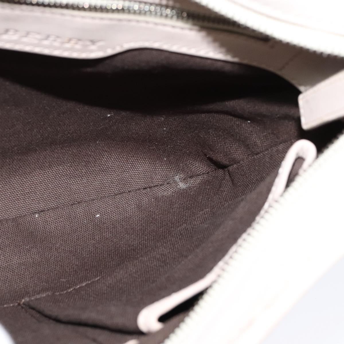 BURBERRY Nova Check Shoulder Bag PVC Khaki Auth BA711