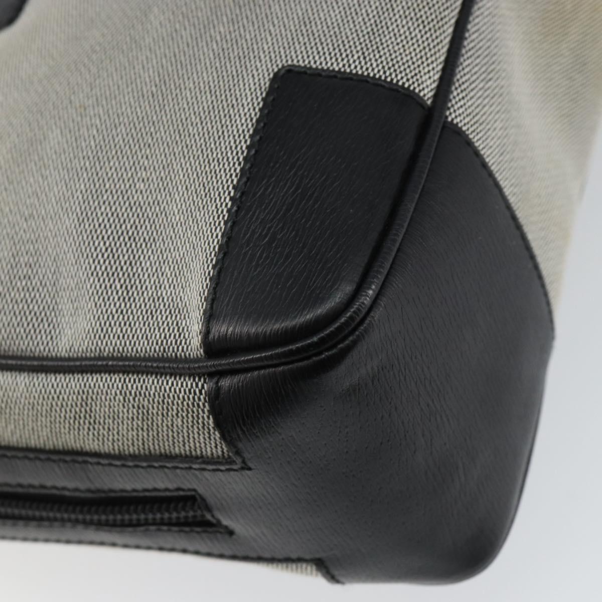 GUCCI Hand Bag Canvas Gray Gold 001 5155 Auth BA7115