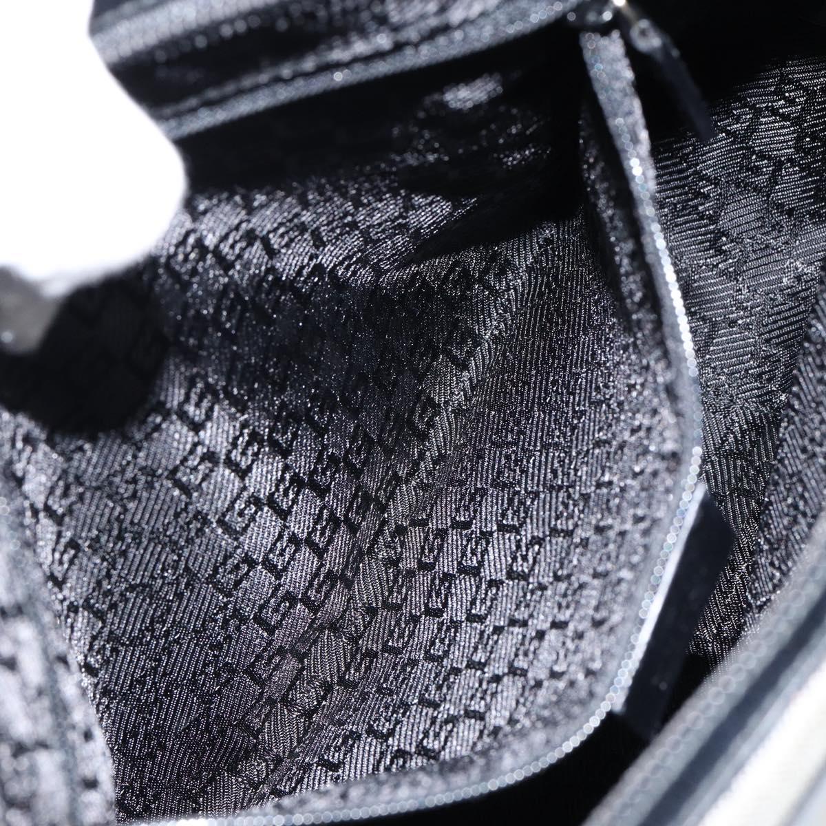 GUCCI Hand Bag Canvas Gray Gold 001 5155 Auth BA7115