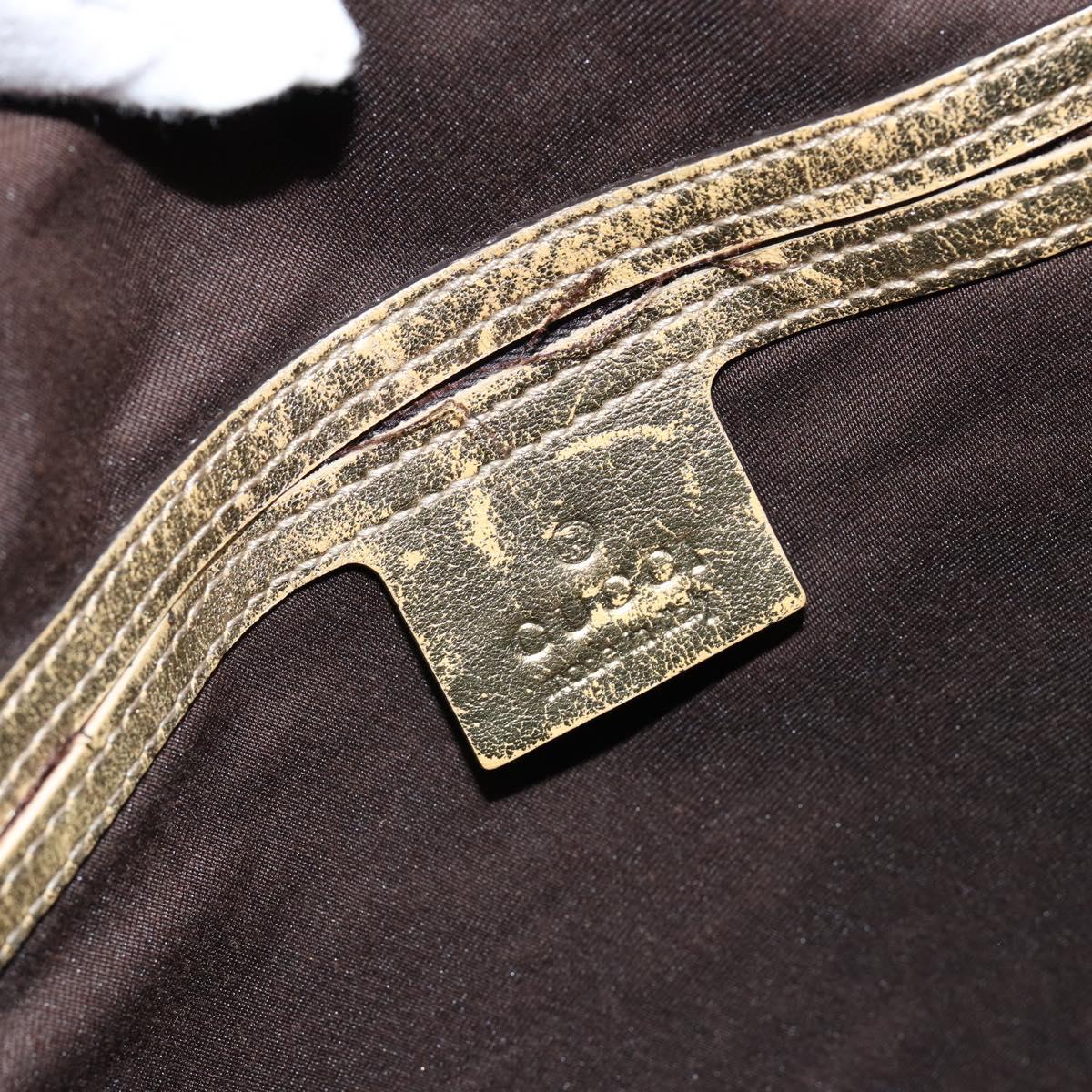 GUCCI GG Crystal Tote Bag Coated Canvas Beige Gold 189896 Auth BA7129