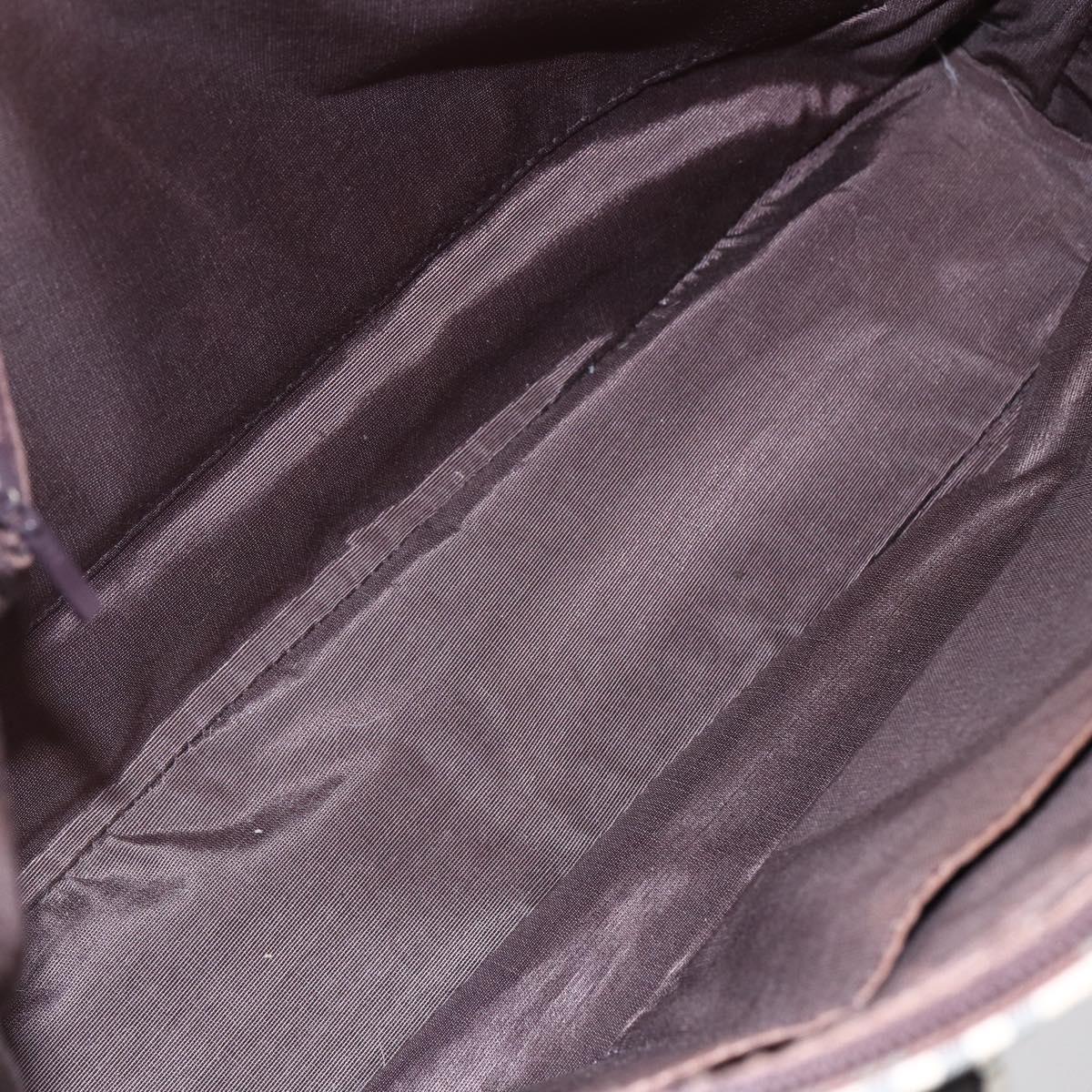 BURBERRY Nova Check Tote Bag Canvas Beige Silver Auth BA7138