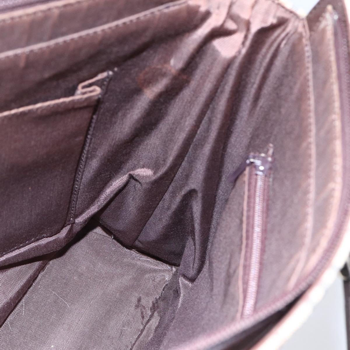 BURBERRY Nova Check Tote Bag Canvas Beige Silver Auth BA7138