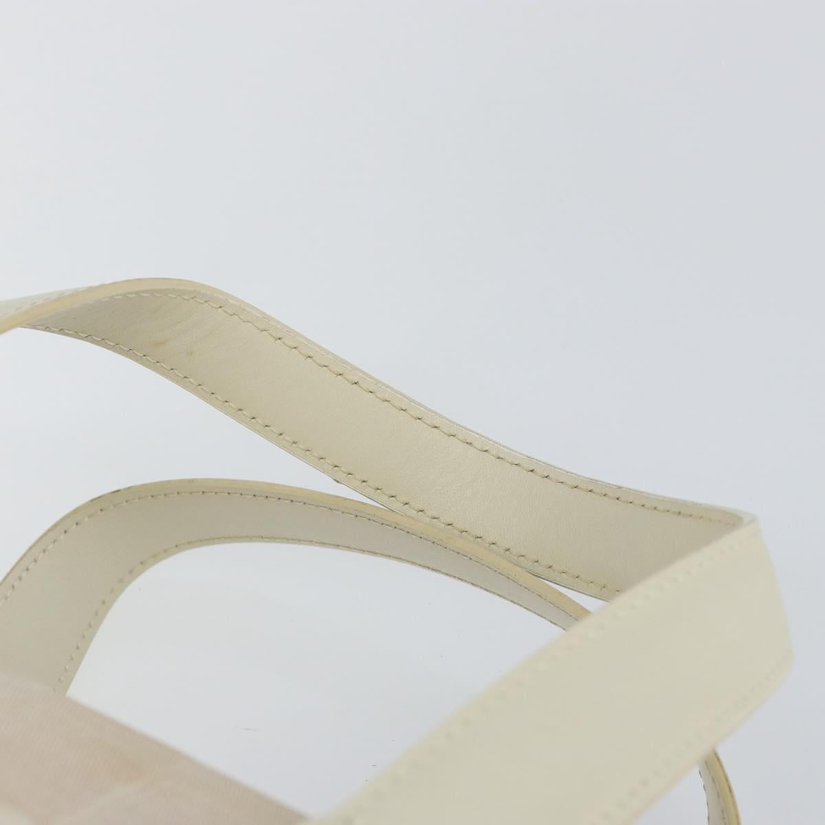 CHANEL New Travel Line Hand Bag Nylon Beige CC Auth BA7142