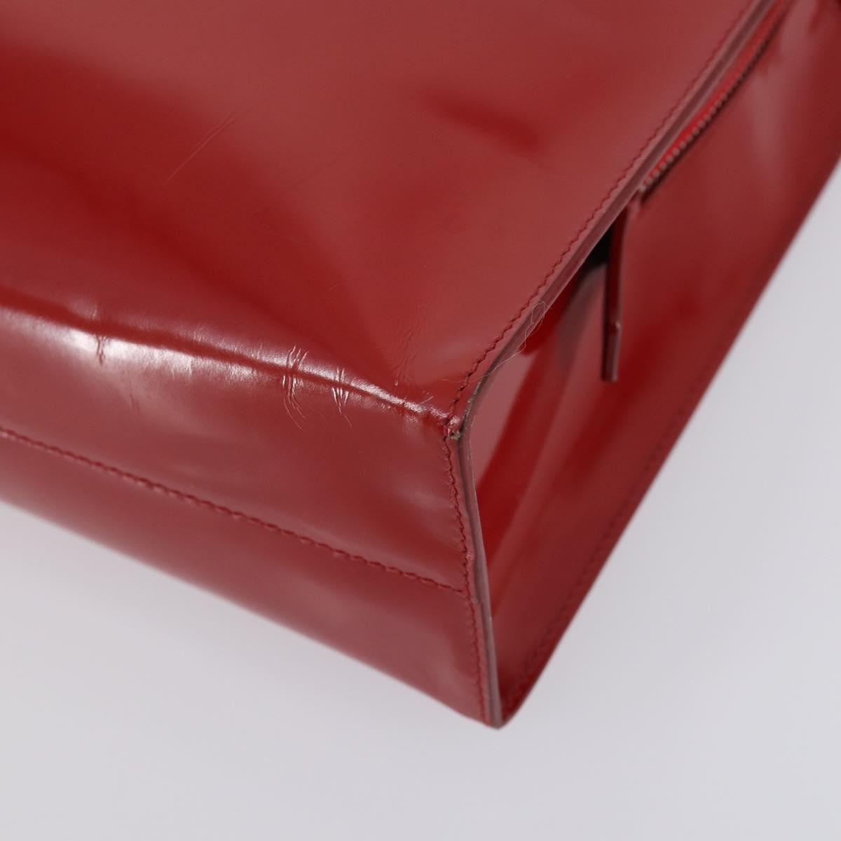 PRADA Tote Bag Leather Nylon 2Set Red Blue Auth BA7150