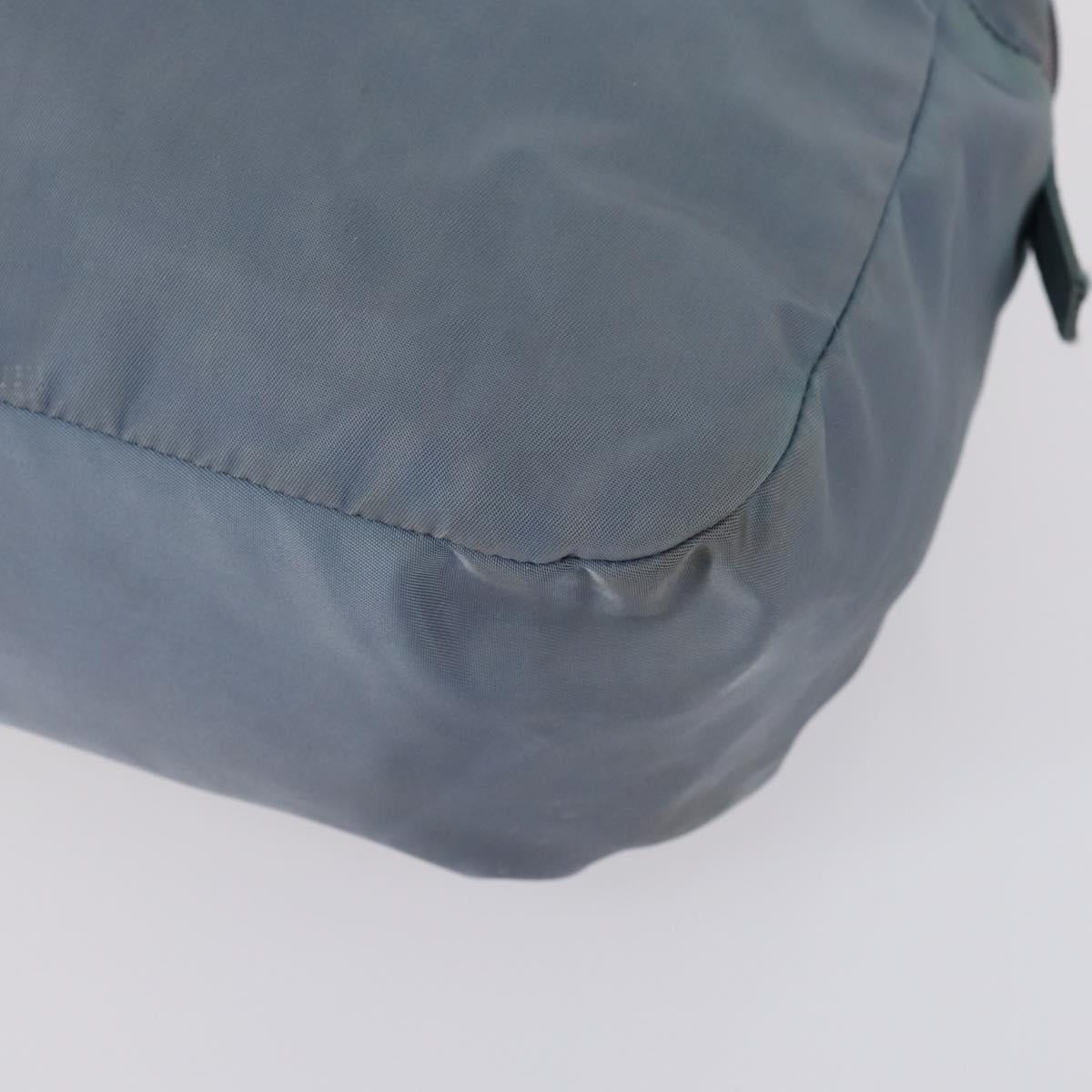 PRADA Tote Bag Leather Nylon 2Set Red Blue Auth BA7150