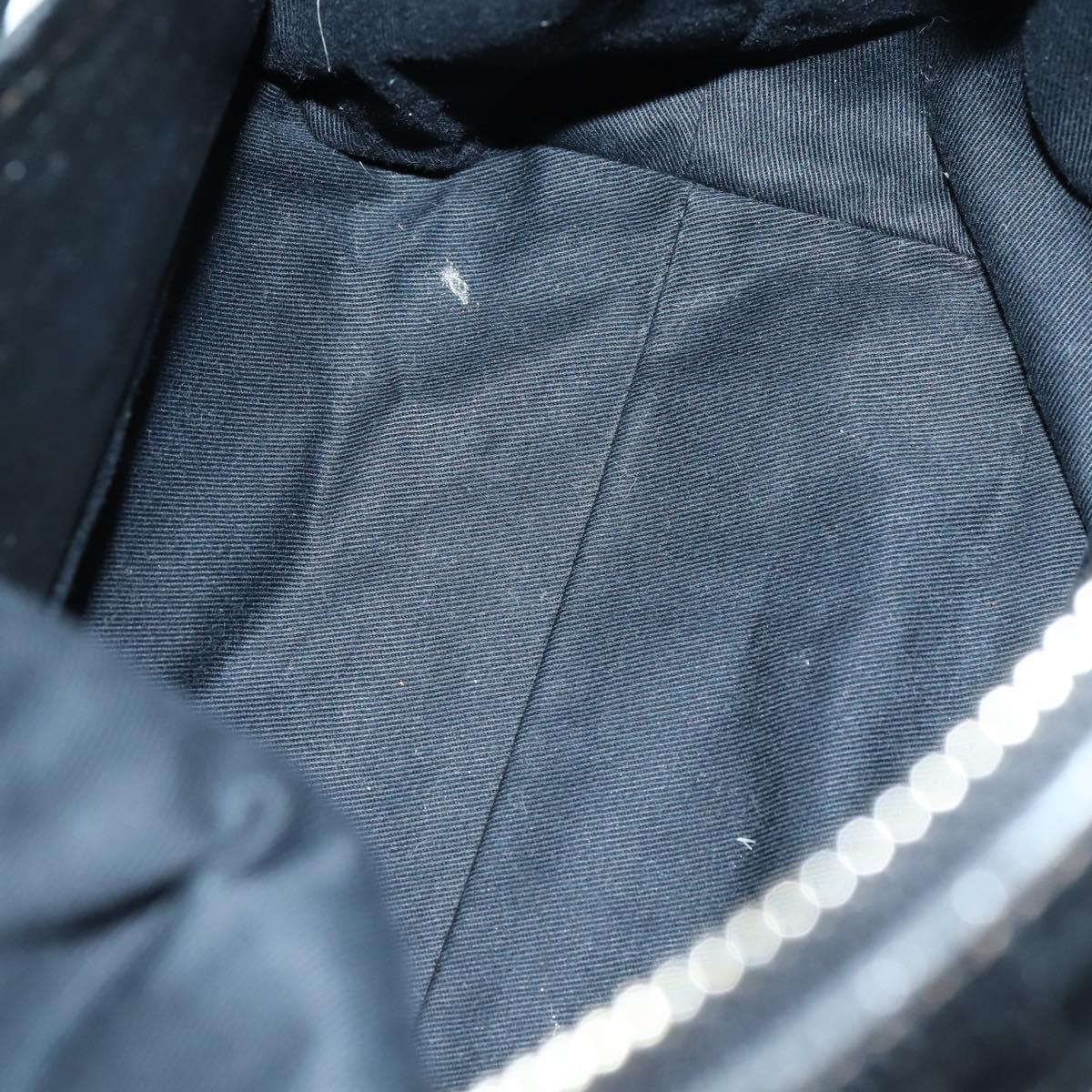 Chloe Hand Bag Leather 2Set Black Silver Auth BA7152