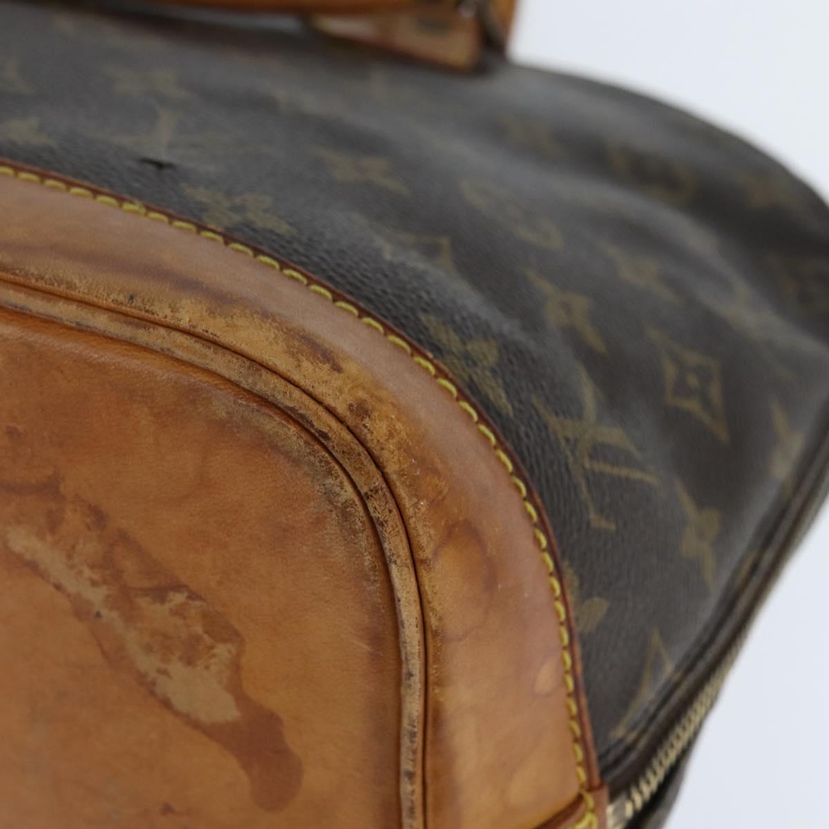 LOUIS VUITTON Monogram Alma Hand Bag M51130 LV Auth BA7155