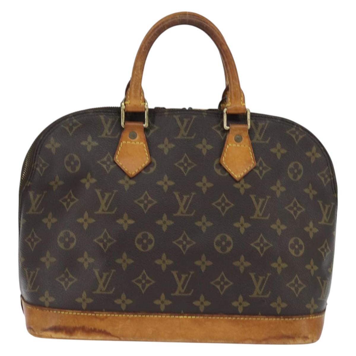 LOUIS VUITTON Monogram Alma Hand Bag M51130 LV Auth BA7155