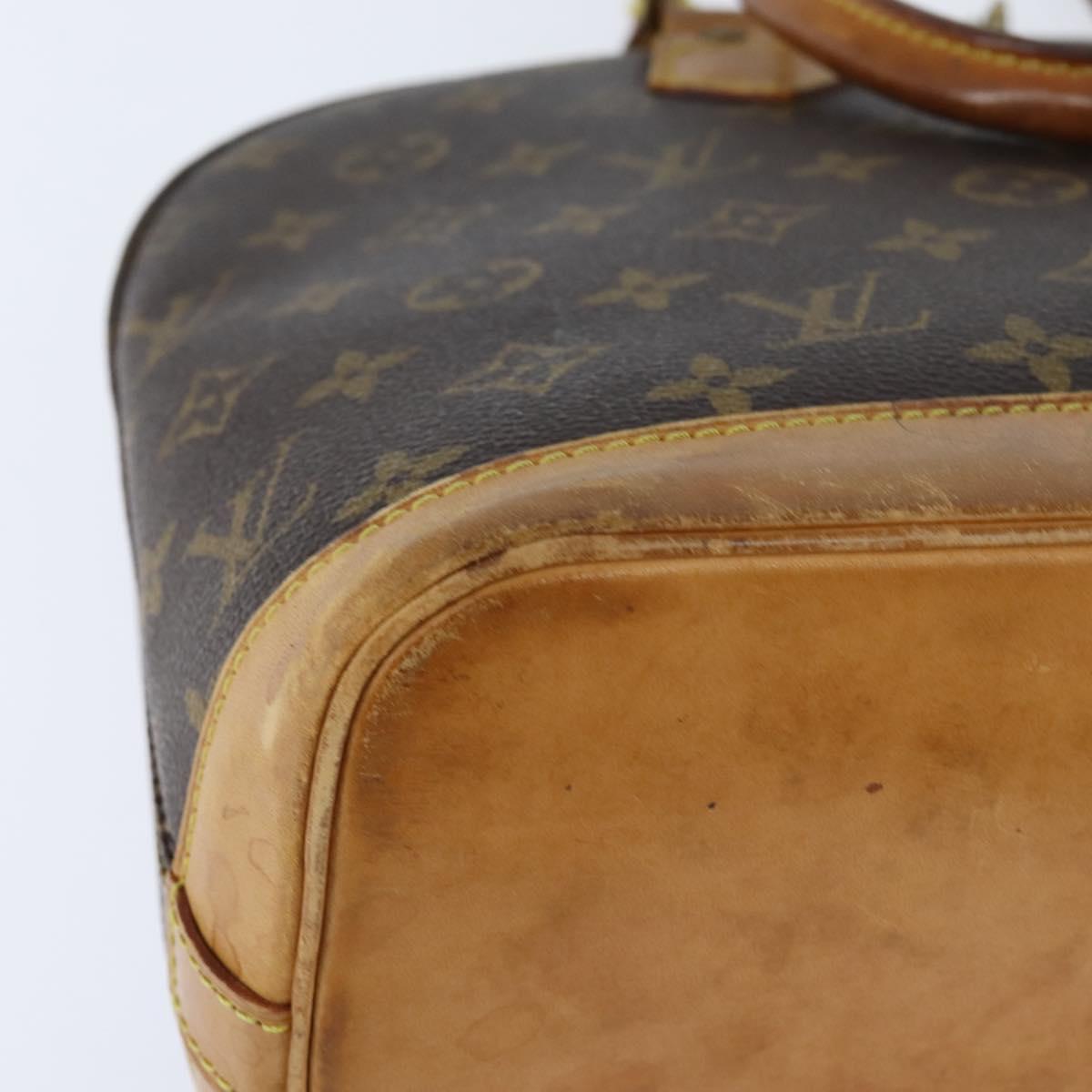 LOUIS VUITTON Monogram Alma Hand Bag M51130 LV Auth BA7156
